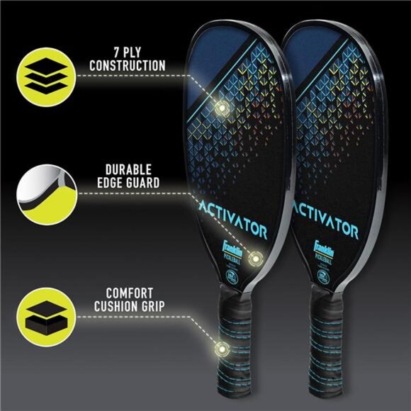 Franklin Sports Pickleball Paddle and Ball Set - Wooden Pickleball Rackets - Picture 5 of 8